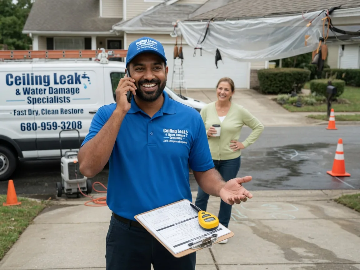 Ceiling Leak Cleanup Mount Holly, NC FAQs